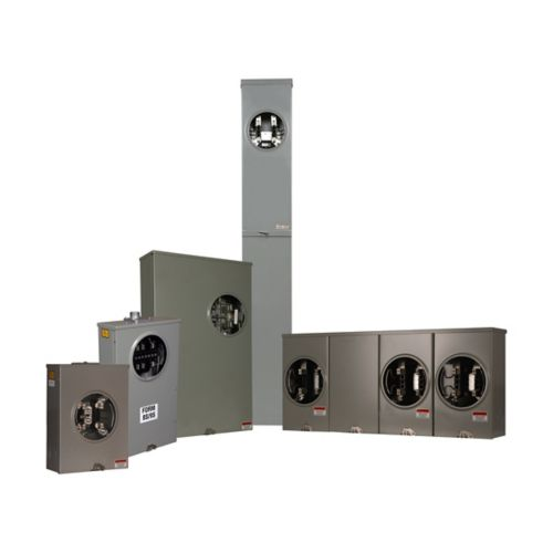 3-Gang 100A 600V Single-Phase Horizontal Ganged Meter Socket 1004403ACH