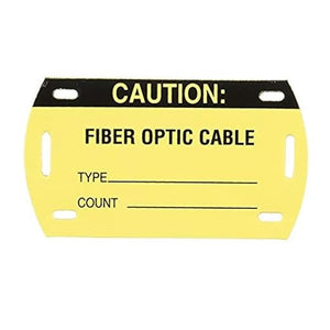 Panduit PST-FO Self-Lam Fiber Optic Marker Tags Black/Yellow 5 Tags/Pack