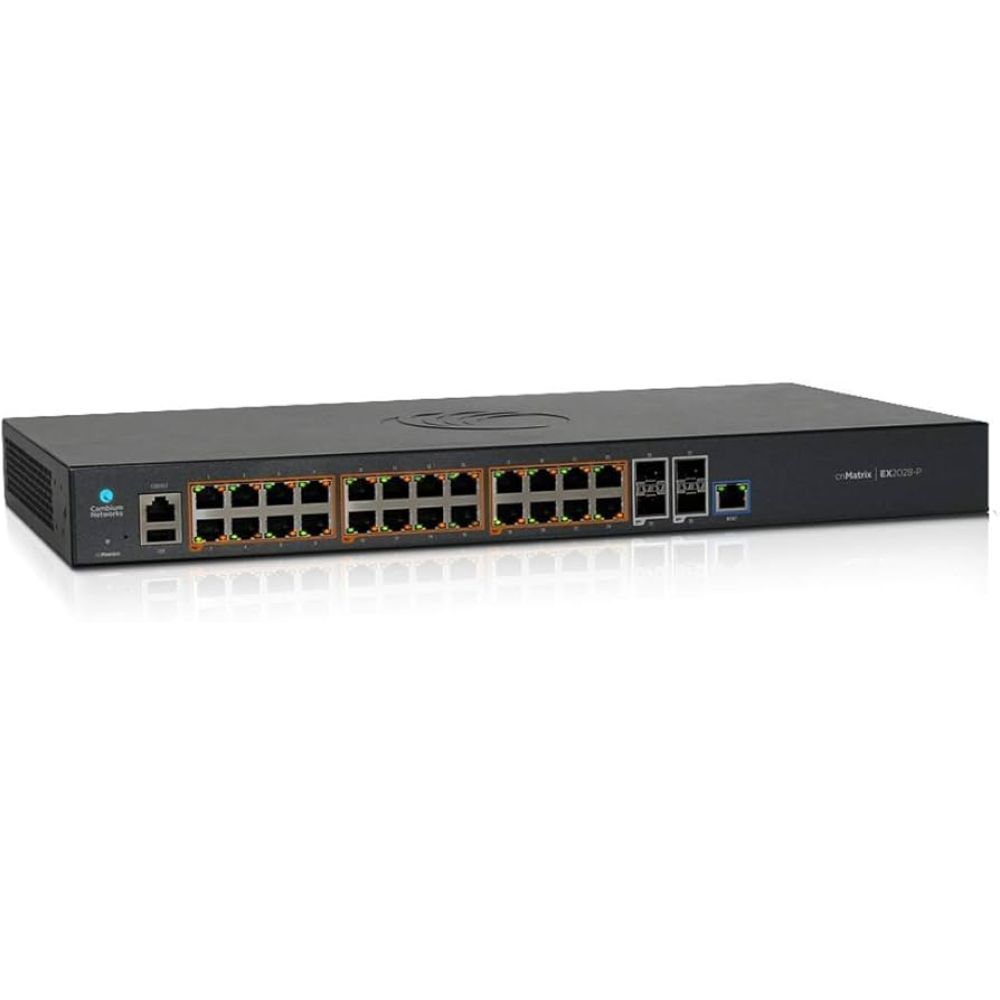 MX-EX2028PXA-U - 28-Port Managed Ethernet Switch with Cloud Management