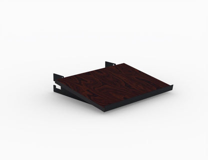 5200-3-424-00 LAN Station 19” x 14” Shelf - African Mahogany