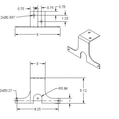 VMB-6-S Stage Ninja Vertical Mounting Bracket for 6 Inch Retractable Cable Reels