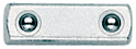 6170830 - Durable 1/4" Coupler, Vanadium Steel, Chrome-Plated Design