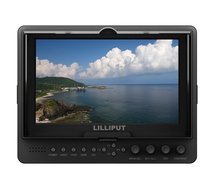 665/S/P 7 inch 16:9 LED field monitor with 3G-SDI, HDMI, YPbPr