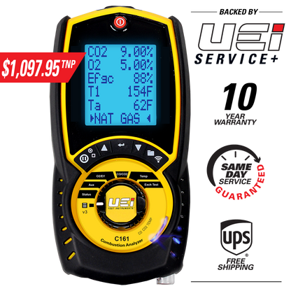 C161 Residential Combustion Analyzer for Gas & Oil Fired Appliances