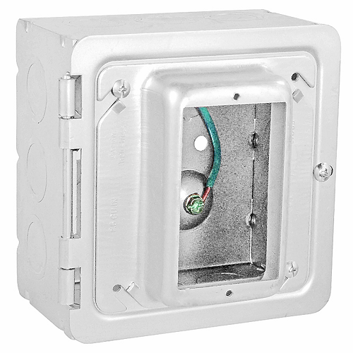 5" Square Box With 1/2" Hinged Device Ring HP-150 (Pack of 20)