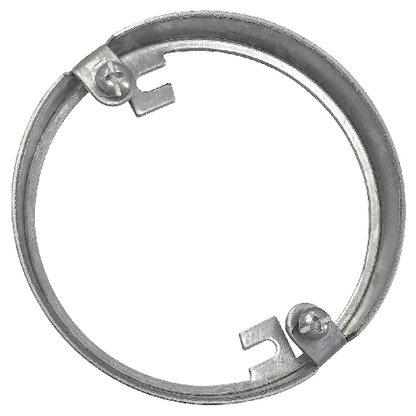 3-1/2" Round Pan Box Extension Ring, 1/2" Deep - Drawn, Fixture Earss 2-3/4" O.C. 47111 (Pack of 30)