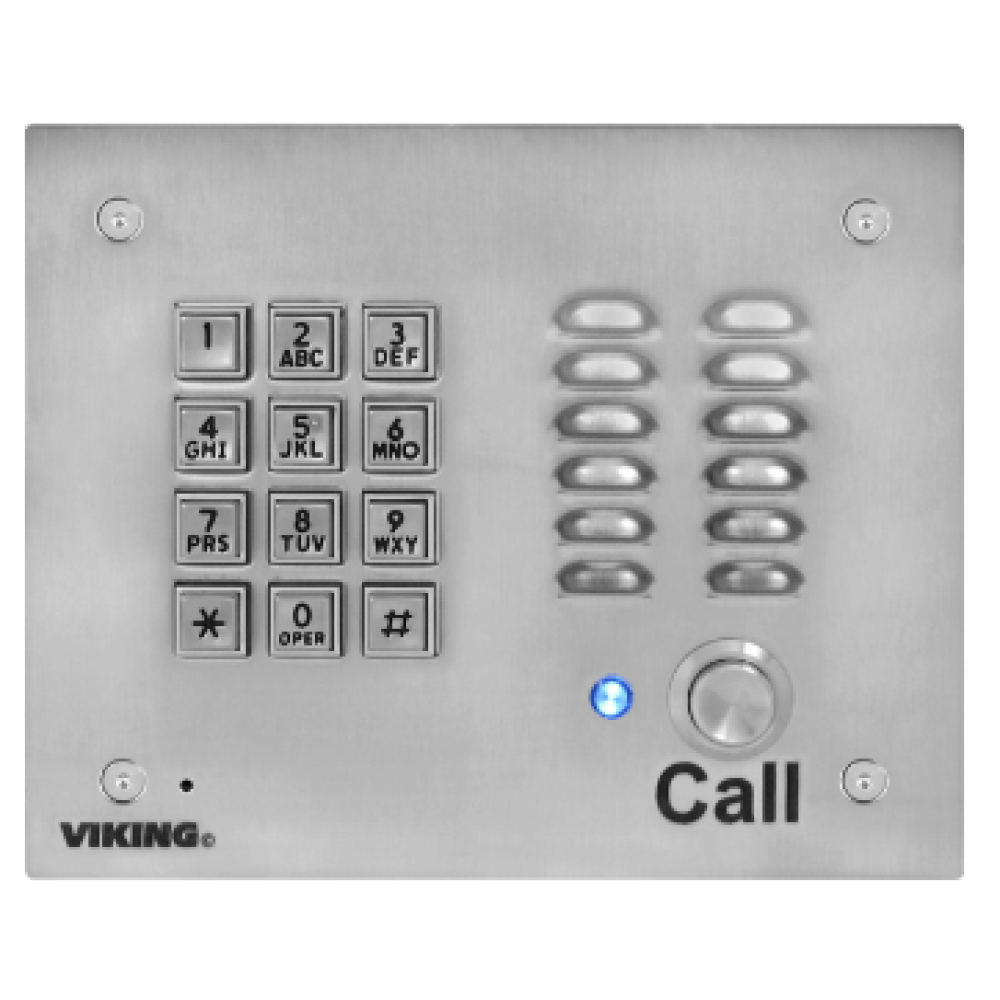 K-1700-3-EWP - Brushed Stainless Steel Entry Phone with Keypad Functionality
