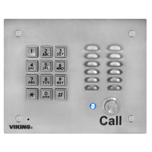 K-1700-3-EWP - Brushed Stainless Steel Entry Phone with Keypad Functionality