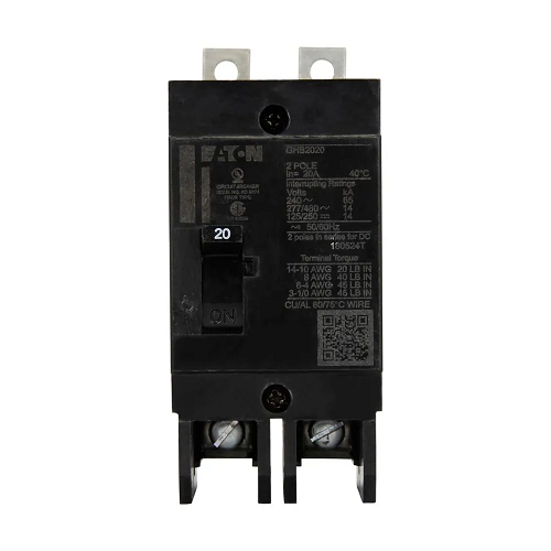 90A Two Pole 480Y-277V Molded Case Circuit Breaker GHB2090