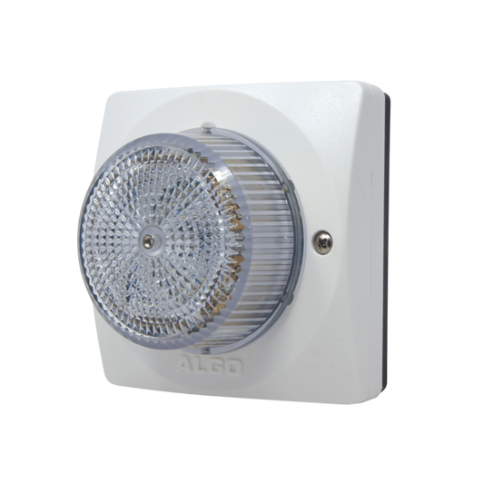 8128-IC - Clear/White PoE Visual Alert Strobe Light for Noisy Environments