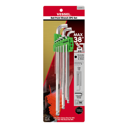 8209BPLU Ball Point Wrench Stubby (Long Type) 9-pc set