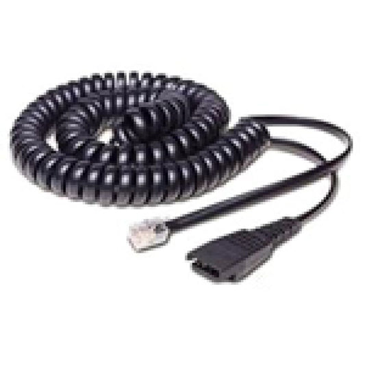 8800-01-94 - Jabra Quick Disconnect Coiled Cord for Siemens & Aastra Phones