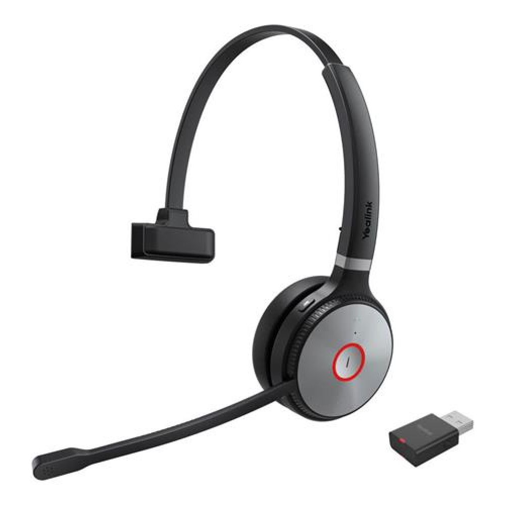 WH62-MONO-PORTABLE-UC - Yealink Mono Wireless Headset with Acoustic Shield Technology