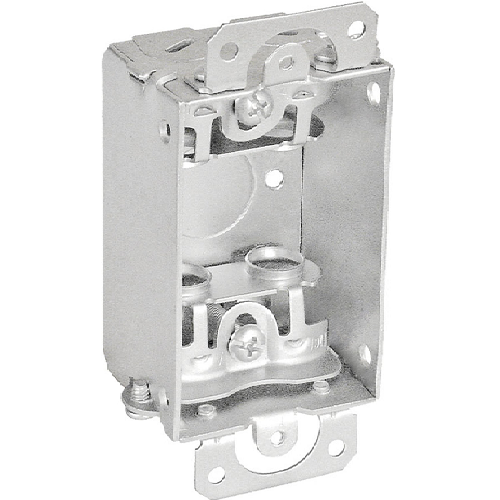 1-1/2" Inch Deep Switch Box Gangable With Metal Conduit Box Clamps G500-BX (Pack of 100)