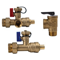 945722 - 3/4 in FPT x PEX Crimp/Clamp Tankless Water Heater Valve Kit