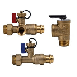 945742 - 3/4 in Lead-Free Brass Tankless Water Heater Valve Kit