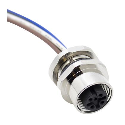AI-T00203 - 2M Female M12 Receptacle Cable Assembly, 4-Position  (Pack of 10)