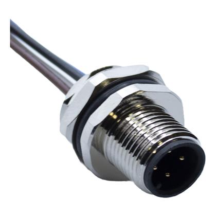 AI-T00205 - 0.5M M12 Male Receptacle Cable Assembly, 22 AWG  (Pack of 11)