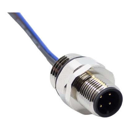 AI-T00213 - 1M 22 AWG M12 Male Receptacle with Open End  (Pack of 10)