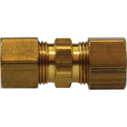 00062-07 - Brass Union - 7/16-in Compression x 7/16-in Compression, Hex Size 0.62 in, 200 psi