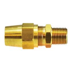 38220 - Brass Adapter 3/8-in OD x 1/8-in Male NPTF, 150 psi, -40 to 200°F