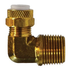 02669-0504 - Brass Elbow Fitting, 5/16 in Tube OD x 1/4 in Male NPTF, 150 psi, -65 to 250°F
