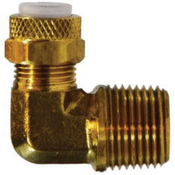 02669-0804 - Brass Elbow Fitting - 1/2 in Tube x 1/4 in Male NPTF Connection