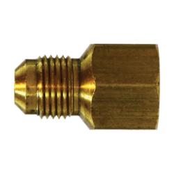 U3-4C - 1/4 in SAE 45° Male Flared to 3/8 in FNPTF Brass Adapter