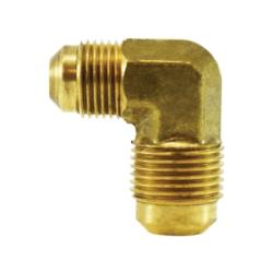04057-1208 - 90° Reducing Elbow, 3/4 in x 1/2 in, Forged Brass for Hydraulic Tubing