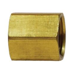 12027 - 1/2-in Female Inverted Flare Brass Hex Union Fitting, 0.91-in Length, 0.90-in Hex Size