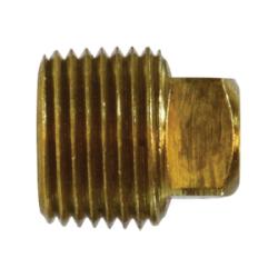 06109-04 - 1/4-in Male NPTF Brass Cored Square Head Plug, Length 0.8 in, 1200 psi at -65 to 250 °F