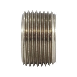 06140-1208CP - 3/4 in Male NPTF x 1/2 in Female NPTF Nickel-Plated Brass Face Bushing