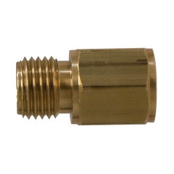 32465 - 1/4-in Male NPSM x 1/4-in Female NPTF Brass Female Ball Seat Adapter