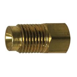 08664-0409 - Brass Dual Master Cylinder Adapter - 1/4-in Female Inverted Flared x 1/4-in Male Inverted Flared
