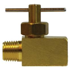 09135-04 - 1/4 in MIP x FIP Brass Needle Valve for Flow Control