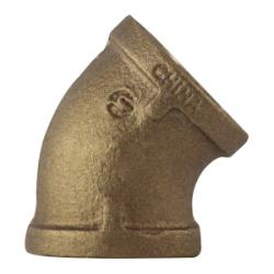 38107-64 - Bronze 45° Elbow Fitting, 4 in FPT x 4 in FPT for Plumbing