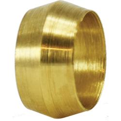 700060-02 - 1/8 in Compression Sleeve Fitting, Lead-Free Brass, -40 to 250 °F Temperature Range