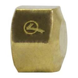 700081-04 - 1/4 in Compression Cap Fitting, Lead-Free Brass, -40 to 250 °F Temperature Rating
