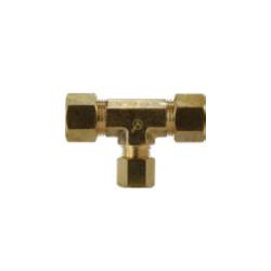 700084-101006 - Lead-Free Brass Reducing Tee - 5/8 in x 5/8 in x 3/8 in, Compression Connections