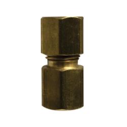 700093-0604 - Lead-Free Brass Adapter, 3/8-in Compression to 1/4-in Female Flared
