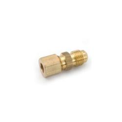 700094-0404 - 1/4-in Compression to 1/4-in Flare Adapter, Lead-Free Brass