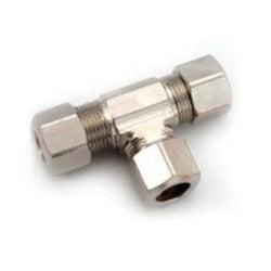 700664-06 - 3/8 in Compression Brass Tee Fitting with Chrome Finish