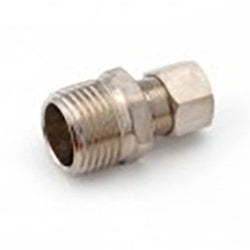 700668-0608 - 3/8-in Compression Fitting & 1/2-in Male NPTF Lead-Free Brass Connector