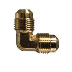704055-04 - 1/4-in Male Flared SAE 45-Degree Flare 90-Degree Union Elbow, Lead-Free Brass