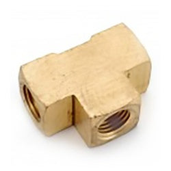 706101-06 - Lead-Free Brass Barstock Tee Fitting - 3/8-in FPT x 3/8-in FPT x 3/8-in FPT