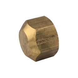 706108-12 - 3/4-in Female NPTF Lead-Free Brass Pipe Cap, 0.94 in Length, Hex Size 1.25 in