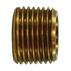 706140-0402 - 1/4-in MPT x 1/8-in FPT Lead-Free Brass Pipe Face Bushing, 0.45 in Long