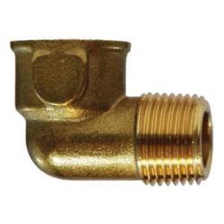 706216-08 - 90-Degree Street Elbow Fitting - 1/2 in FIP x 1/2 in MIP Brass Connection