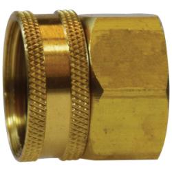 707401-1212 - 3/4 in FGH x 3/4 in FNPTF Brass Swivel Adapter, 1.11 in Length, Lead-Free