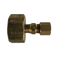 707422-1206 - 3/4 in Female Garden Hose to 3/8 in Compression Fitting Adapter, Lead-Free Brass